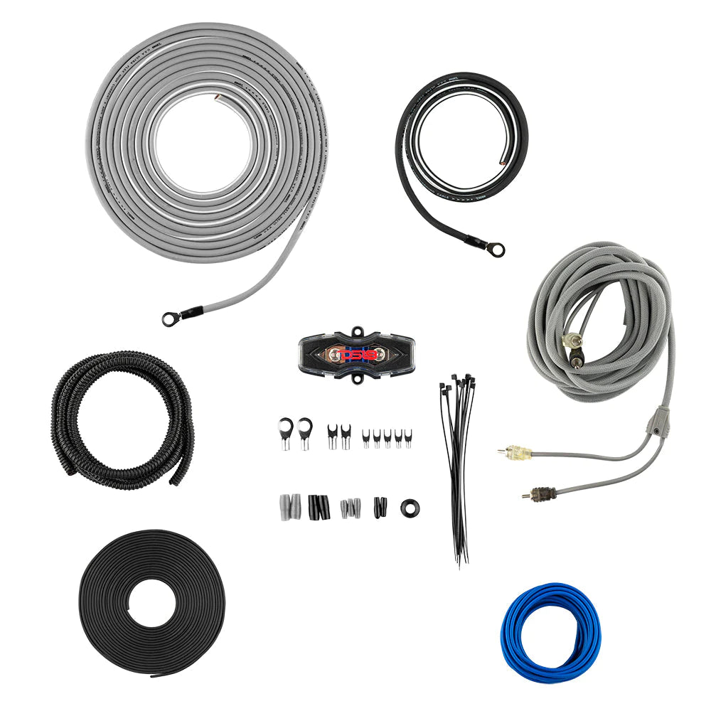 DS18 AMPKIT8/SLV – 8GA CCA Installation Kit for Car Audio Amplifiers