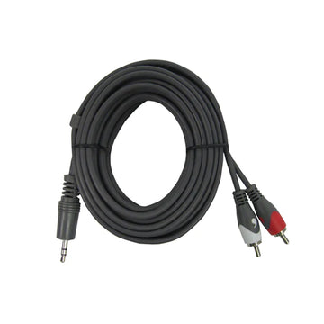 CABLE 6FT, 3.5SP-2RC PLUG