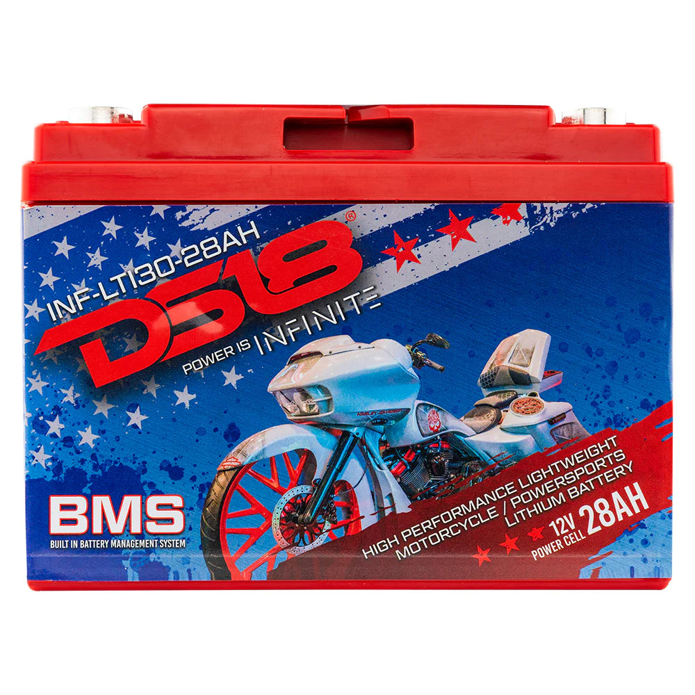 DS18 INF-LTI30-28AH INFINITE 28 AH Lithium Battery YTX30 Large Case With BMS - Perfect for Motorcycles
