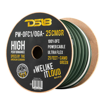 DS18 PW-OFC1/0GA-25 1/0-GA Ultra Flex 100% OFC Ground Power Cable, 25 Feet