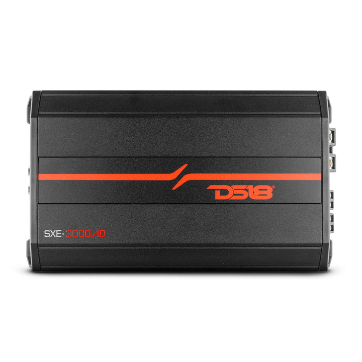 DS18 SXE-3000.4D/BK Class D 4-Channel Full-Range Car Amplifier 200 x 4 RMS @4 OHM 3000 Watts