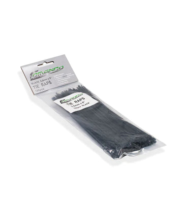 CABLE TIES 2.5MMX8" BLACK