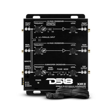 DS18 XM3 3-Way Active Crossover with Sub-Level Control